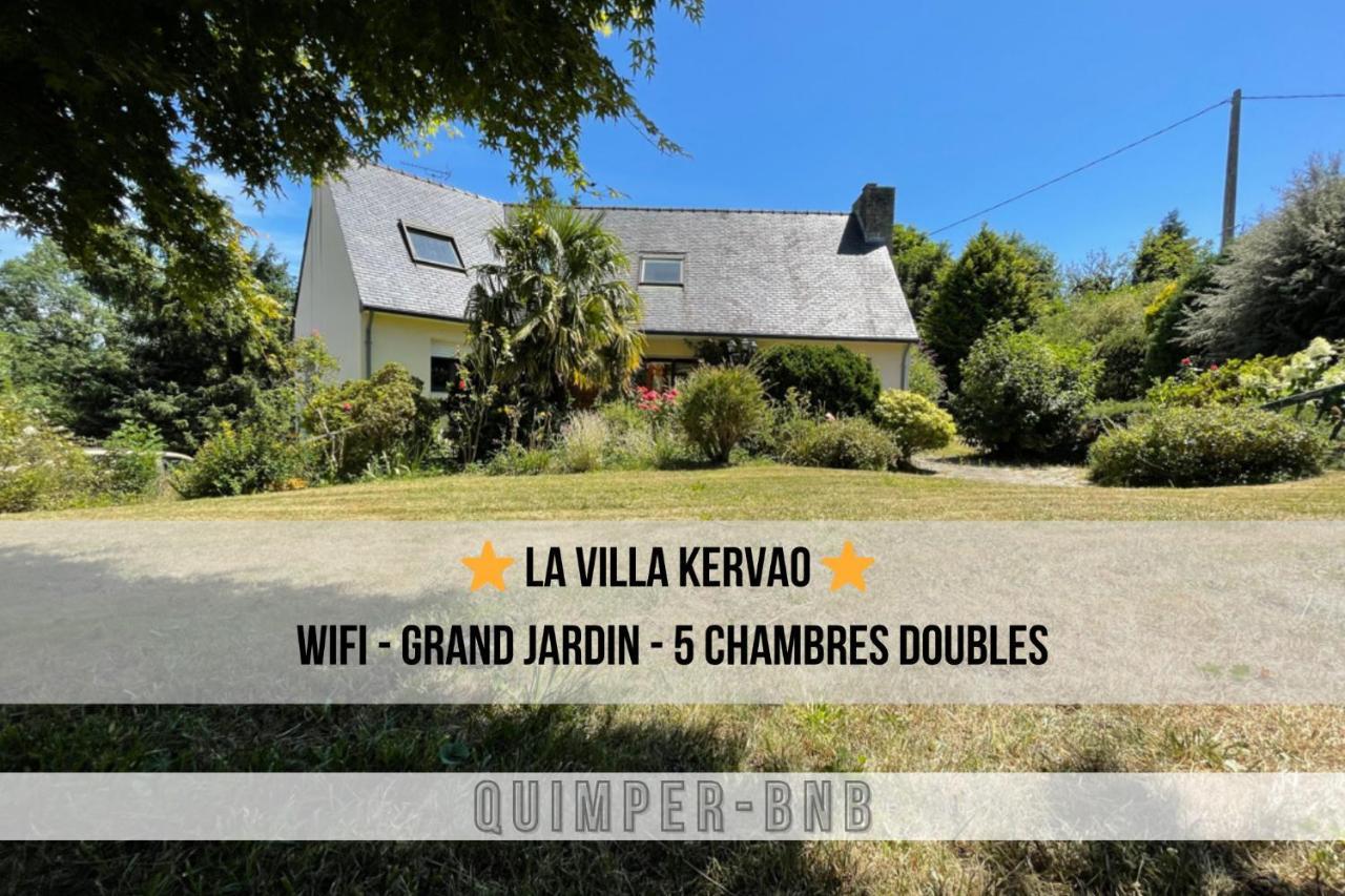 La Kervao - Maison 5 Chambres - Jardin - Terrasse - Internet Quimper Exteriér fotografie